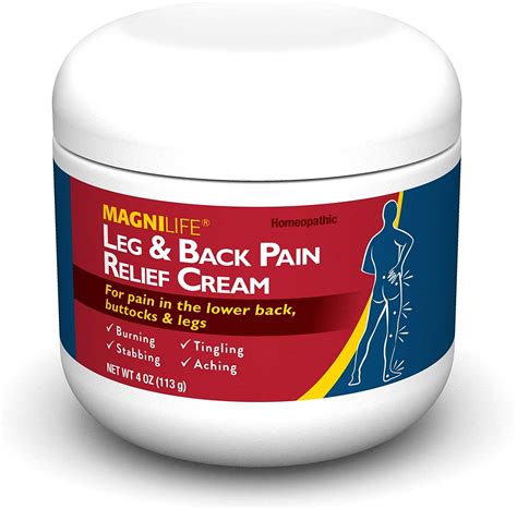 Magnilife leg and back - MagniLife Leg & Back Pain Relief Cream, Fast-Acting Sciatica Pain Relief, Naturally Soothe Burning, Tingling and Stabbing Pains with Aloe and Calendula - 4oz. Unscented · 4 Ounce (Pack of 1) 4.0 out of 5 stars 5,632. Small Business. Small Business. Shop products from small business brands sold in Amazon’s store.